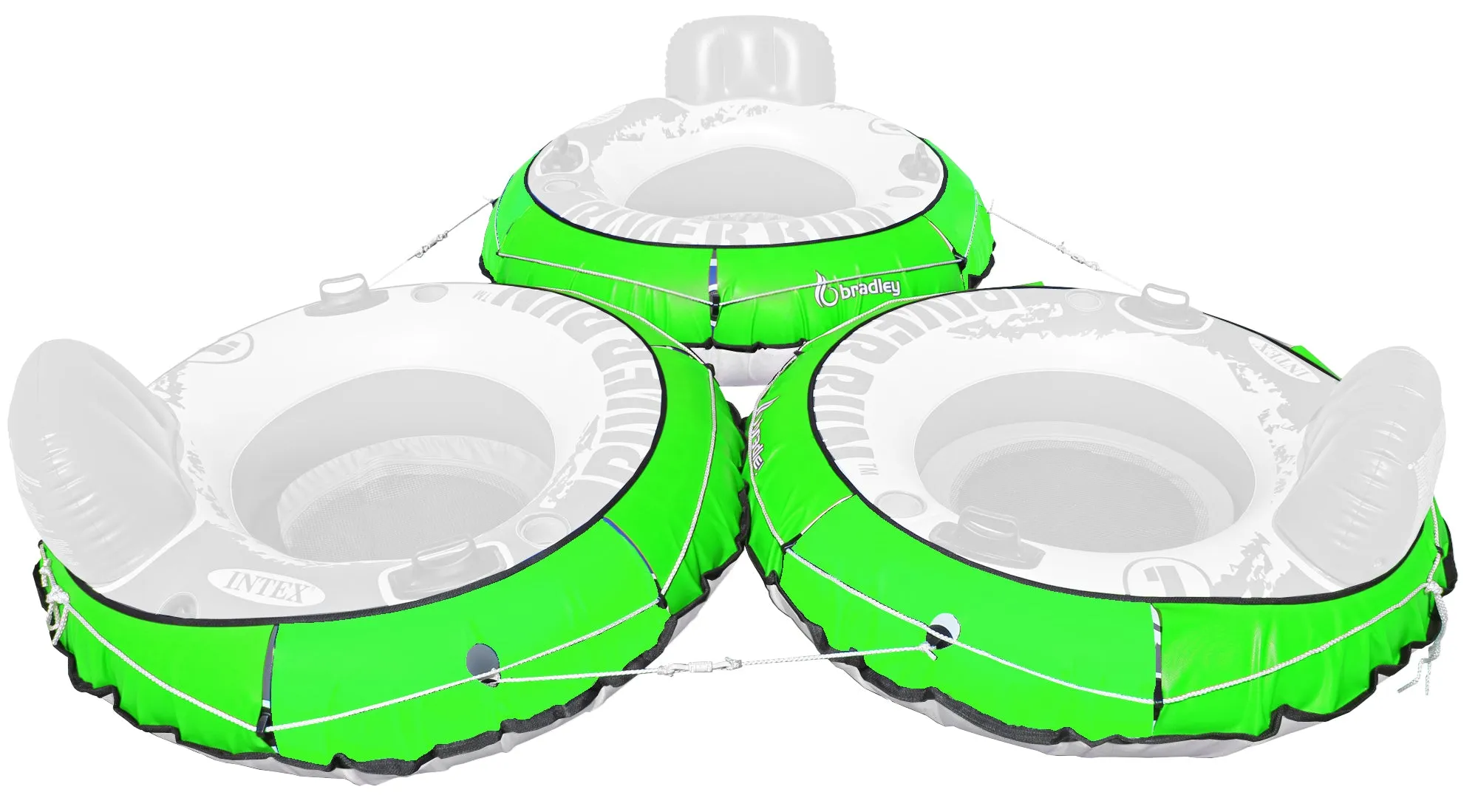 3 Pack Heavy Duty River Tube Cover Only; Made in USA to fit River Run Tube; Compatible with Intex Inflatable River Run river float tube & Most 53" River Tubes