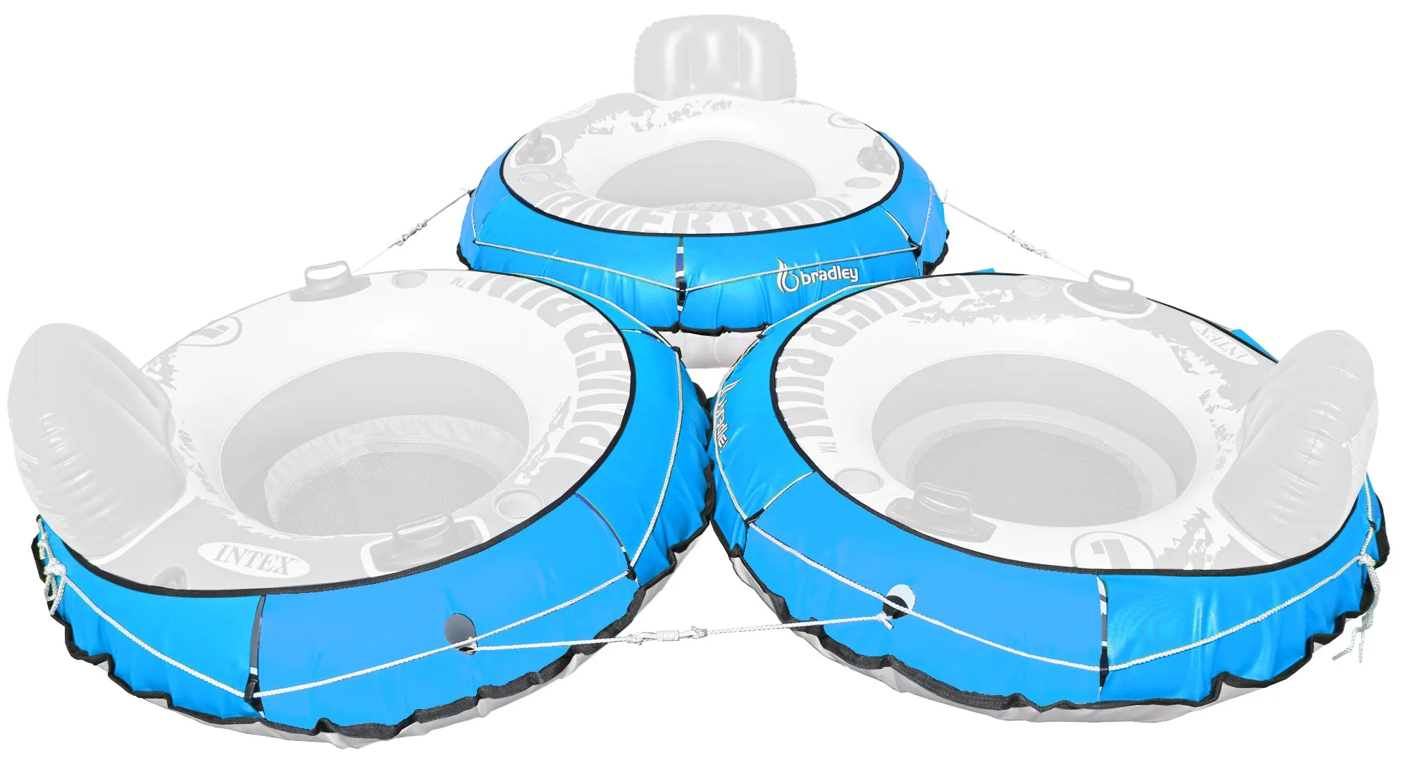 3 Pack Heavy Duty River Tube Cover Only; Made in USA to fit River Run Tube; Compatible with Intex Inflatable River Run river float tube & Most 53" River Tubes