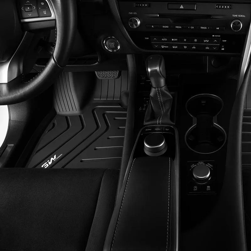 3W LEXUS RX 2016-2022 (RX350/RX450h) / 2018-2022 RXL (RX350L/450hL) Custom Floor Mats TPE Material & All-Weather Protection