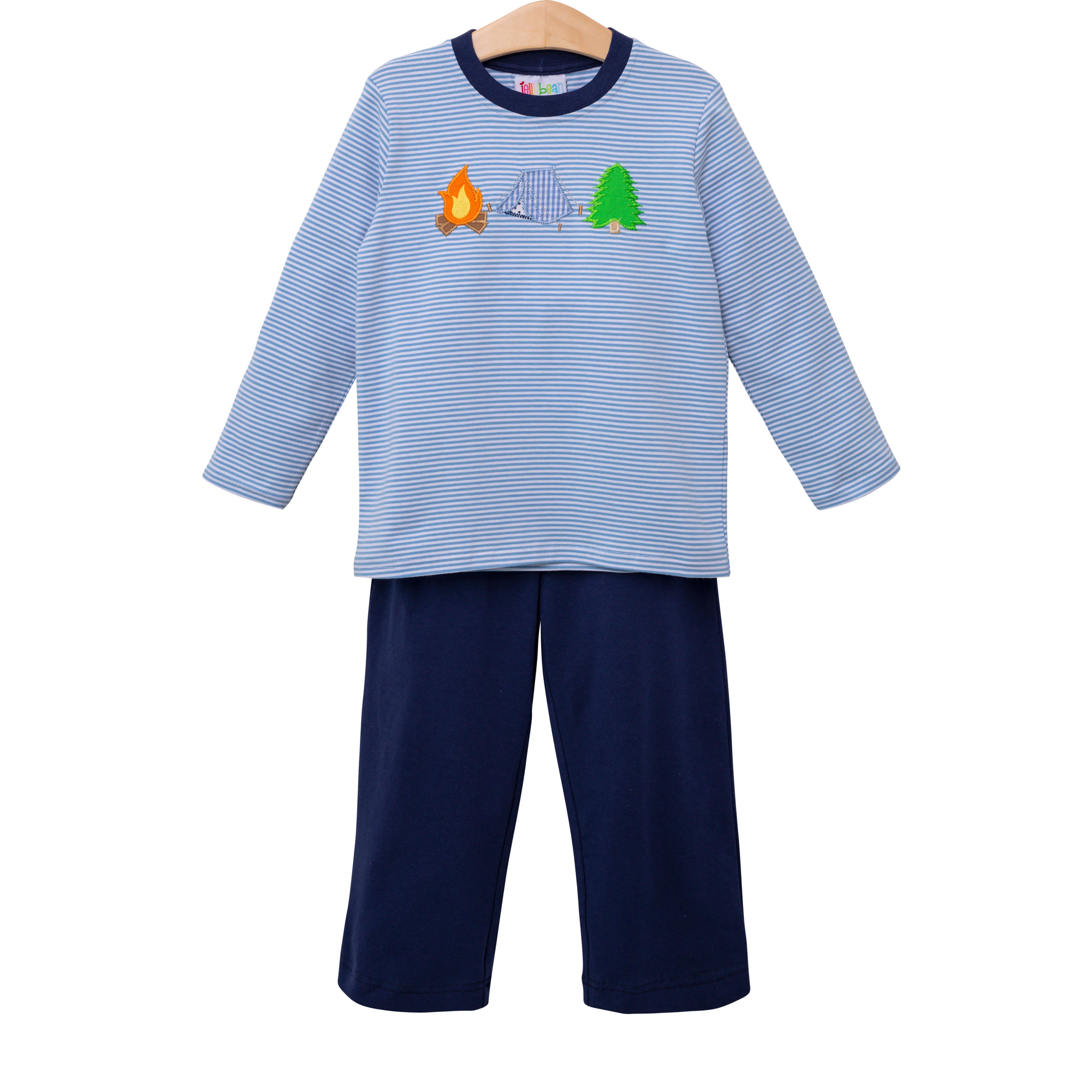 4T Campfire Applique Pant Set