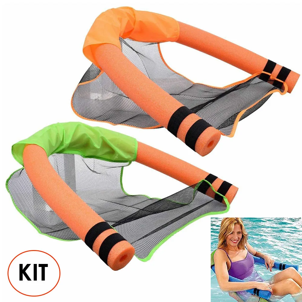 4X Swimming Pool Lounge Water Hammock Raft Float Foam Noodles Chair Harness 48"