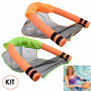 4X Swimming Pool Lounge Water Hammock Raft Float Foam Noodles Chair Harness 48"