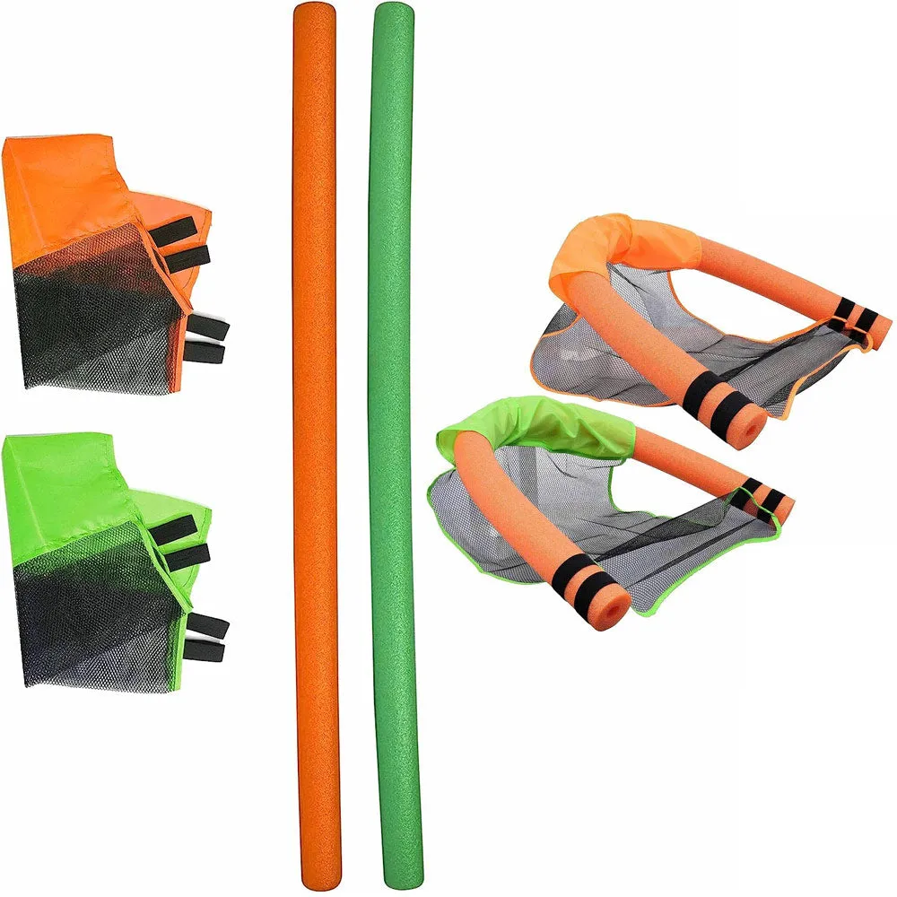 4X Swimming Pool Lounge Water Hammock Raft Float Foam Noodles Chair Harness 48"