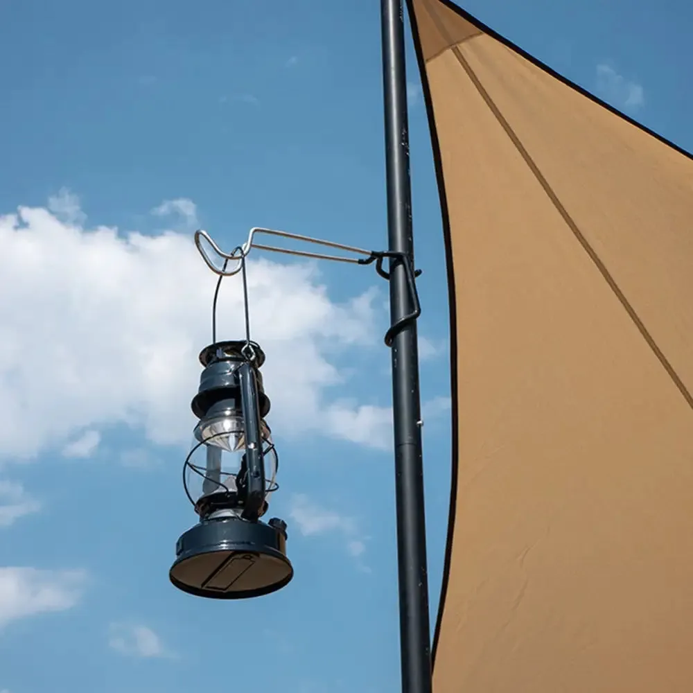Aluminum Alloy Tent Pole Lamp Holder Hook Camp Lantern Hanger Black Camping Equipment Hunting Fishing Lantern Hanger