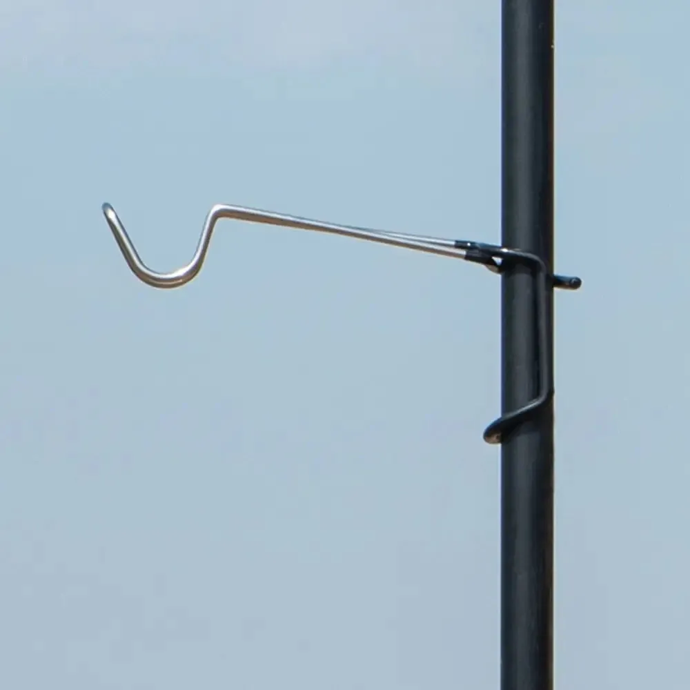 Aluminum Alloy Tent Pole Lamp Holder Hook Camp Lantern Hanger Black Camping Equipment Hunting Fishing Lantern Hanger