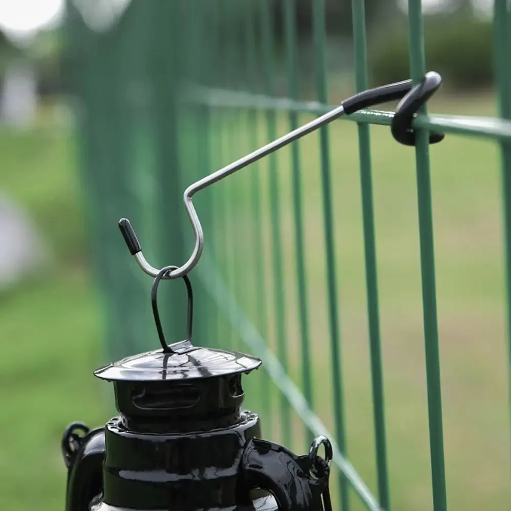 Aluminum Alloy Tent Pole Lamp Holder Hook Camp Lantern Hanger Black Camping Equipment Hunting Fishing Lantern Hanger
