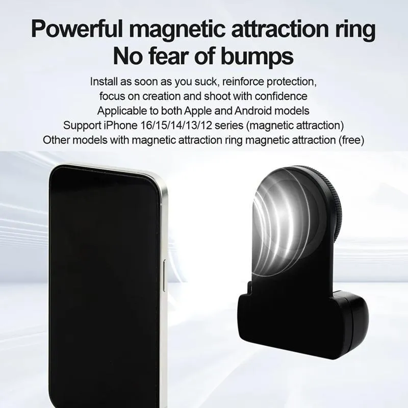 Bluetooth Selfie Fill Light For Magsafe Mobile Phones Black