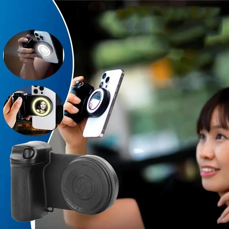 Bluetooth Selfie Fill Light For Magsafe Mobile Phones Black