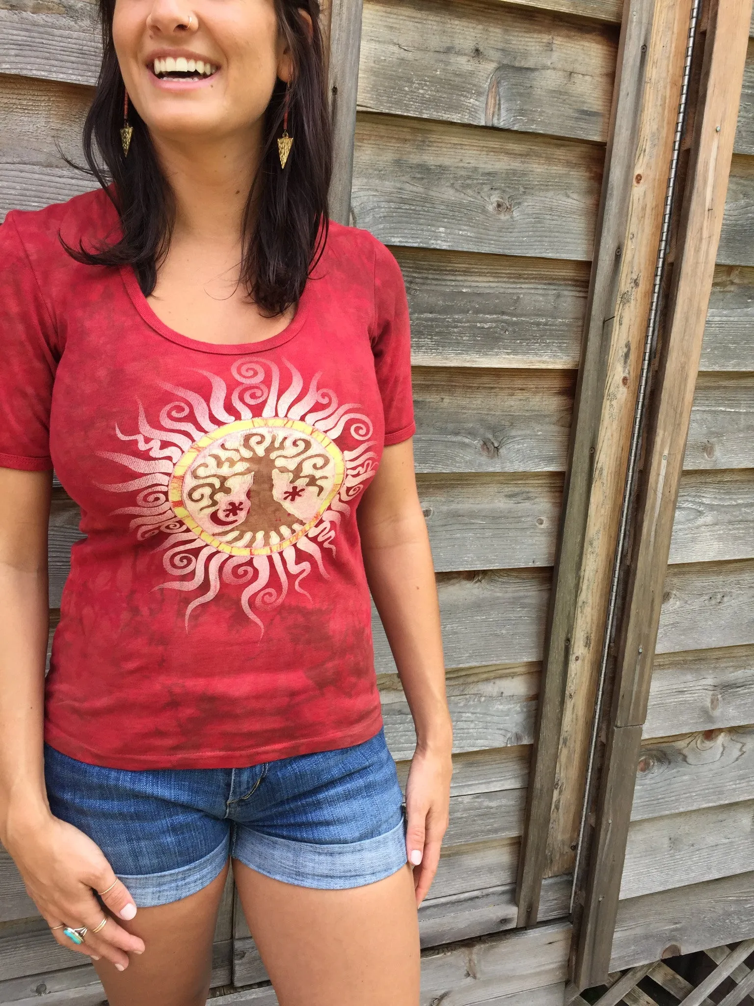 Campfire Red Tree Tee