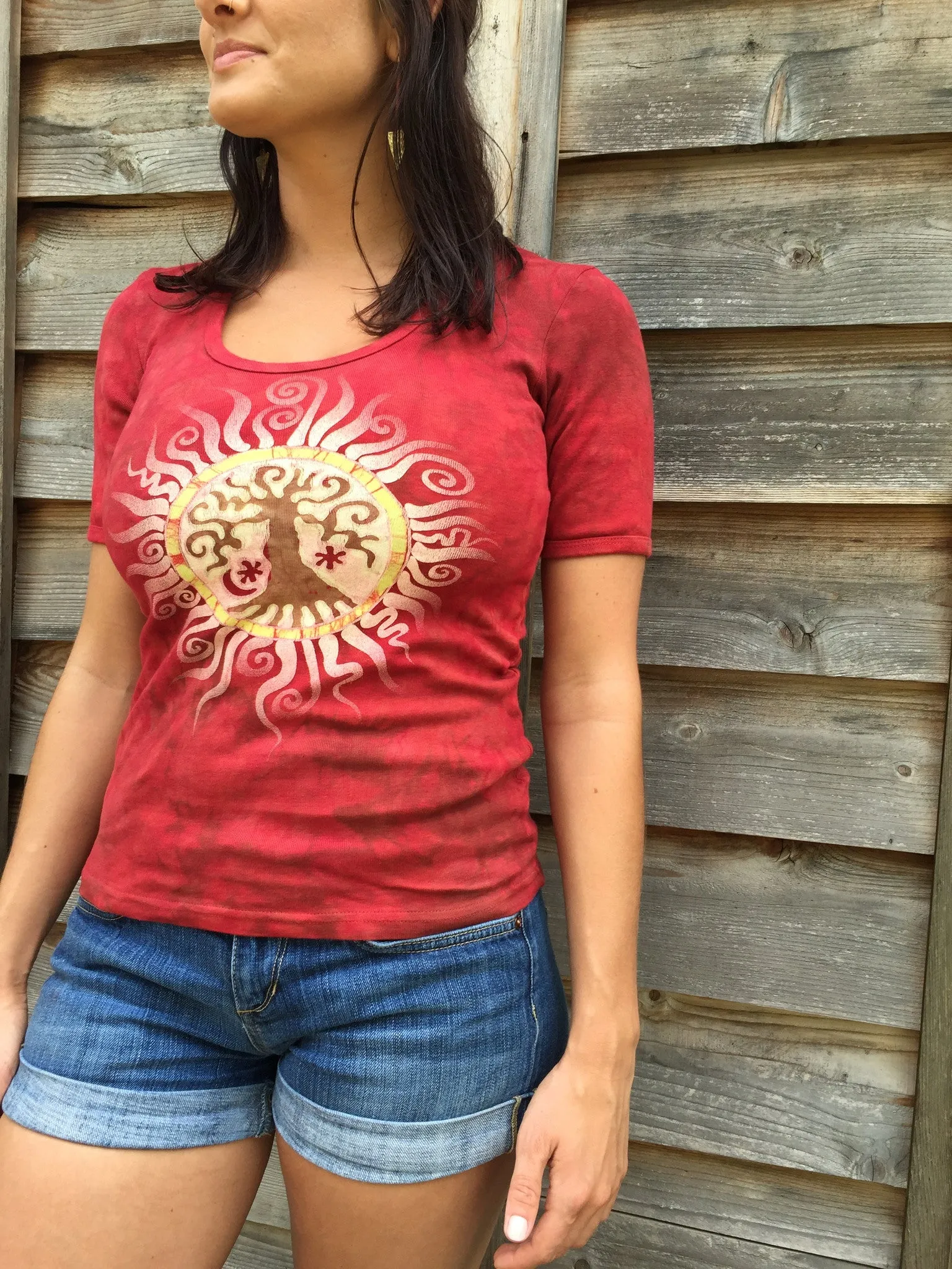 Campfire Red Tree Tee