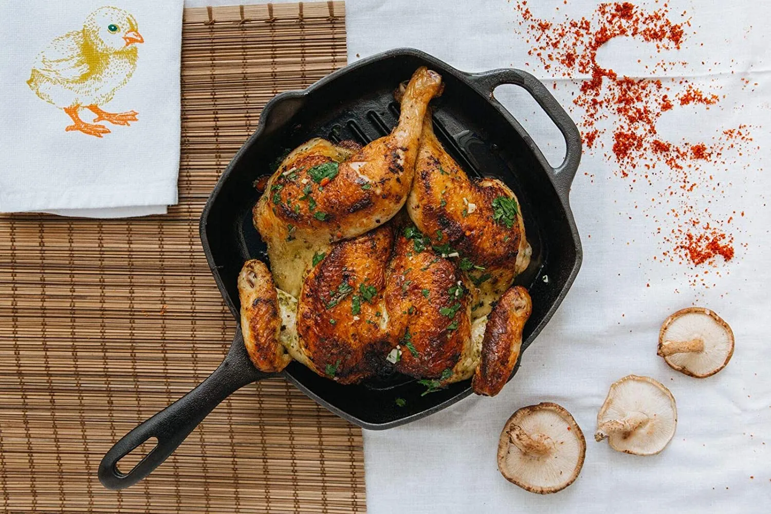 Cast Iron Square Grill Pan