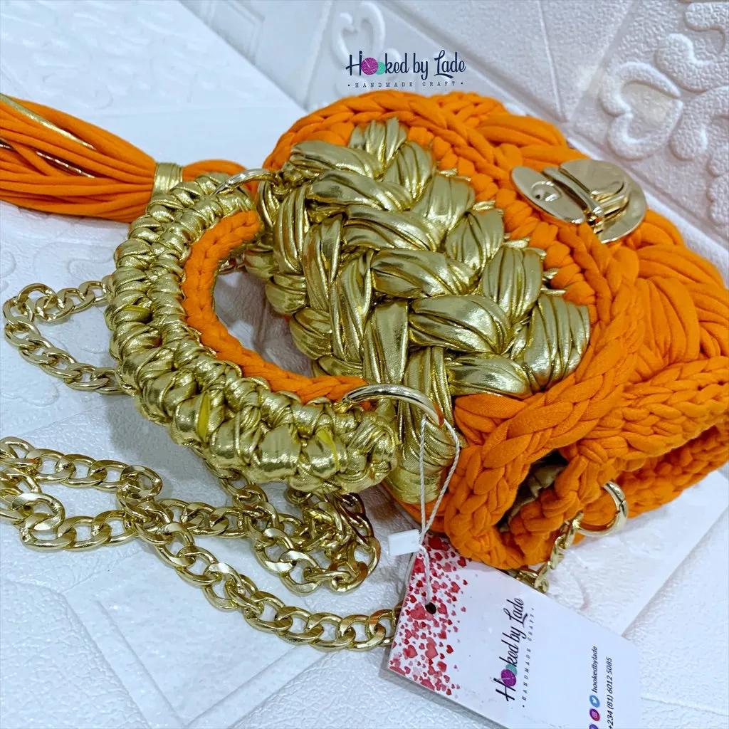 'Comfort' Semi-Metallic; Orange Gold affair! (Midi size)