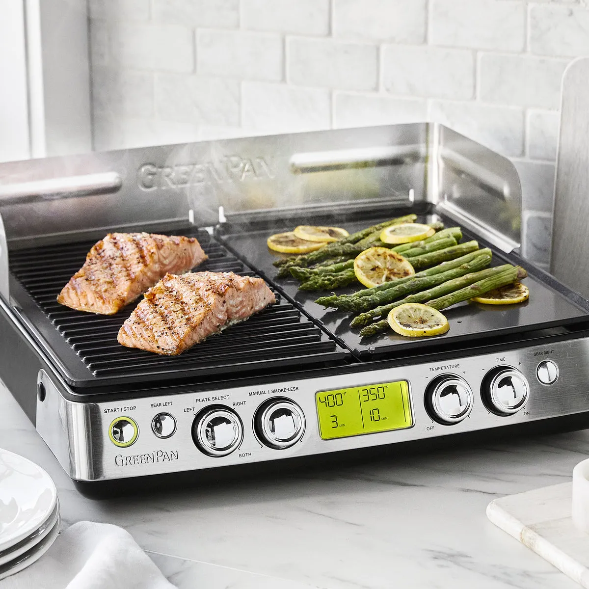 Elite XL Smoke-Less Grill & Griddle | Black