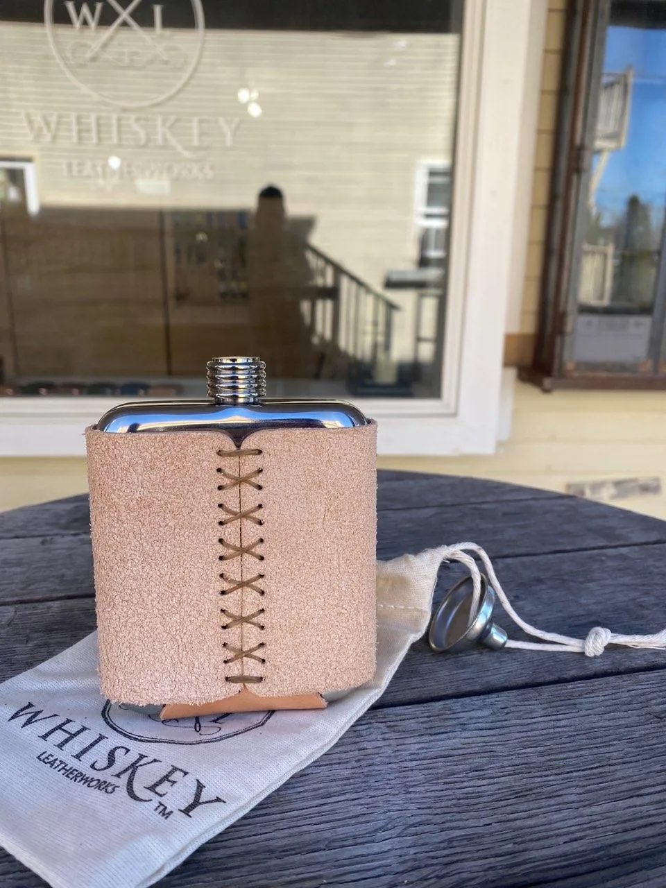 Rough Out Stainless Steel Flask