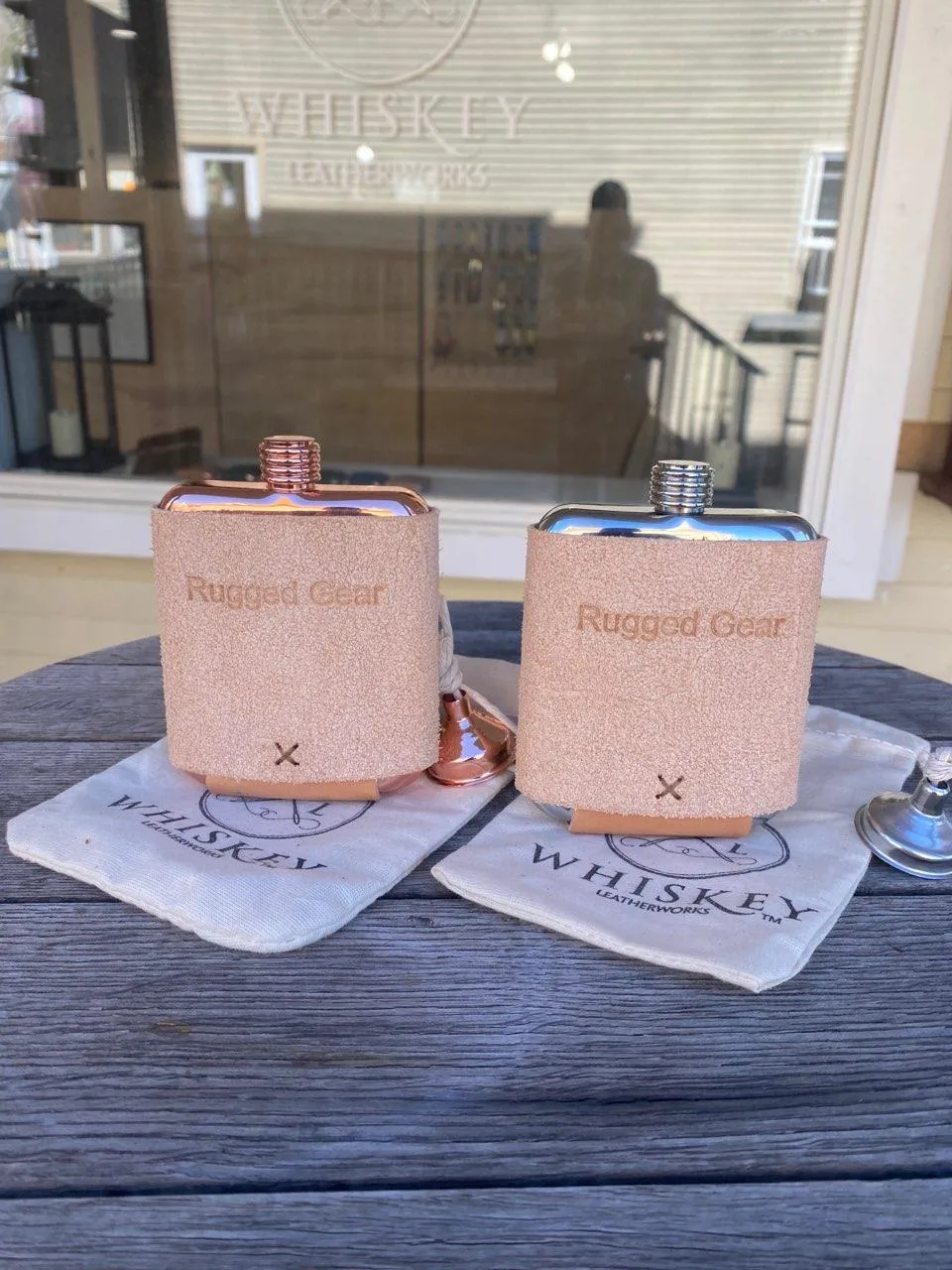 Rough Out Stainless Steel Flask