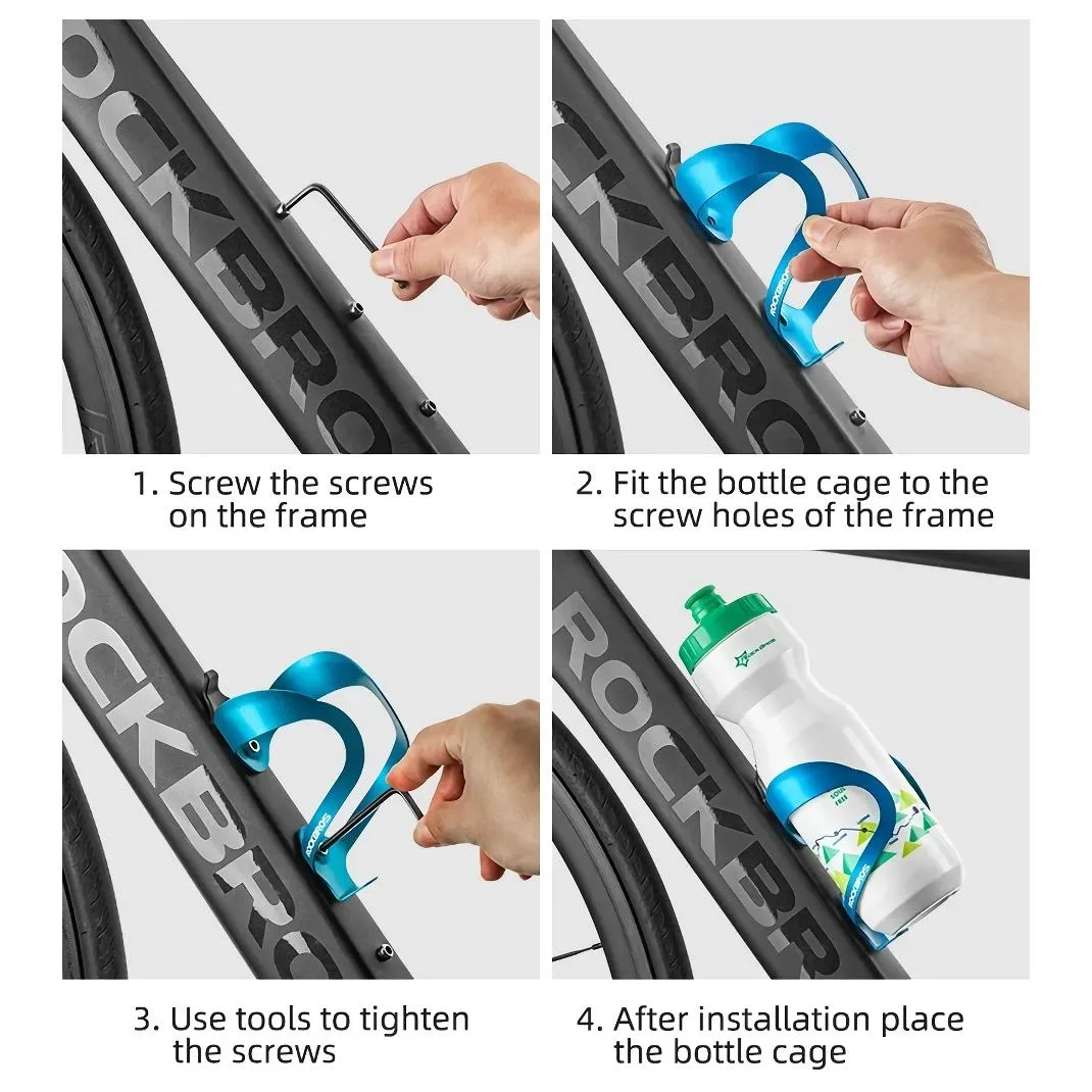 Ultralight Aluminum Adjustable Bicycle Water Bottle Holder