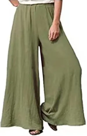 Wide Leg Pants for Women Elastic High Waist Solid Color Palazzo Pants Casual Baggy Flowy Plus Size Trousers