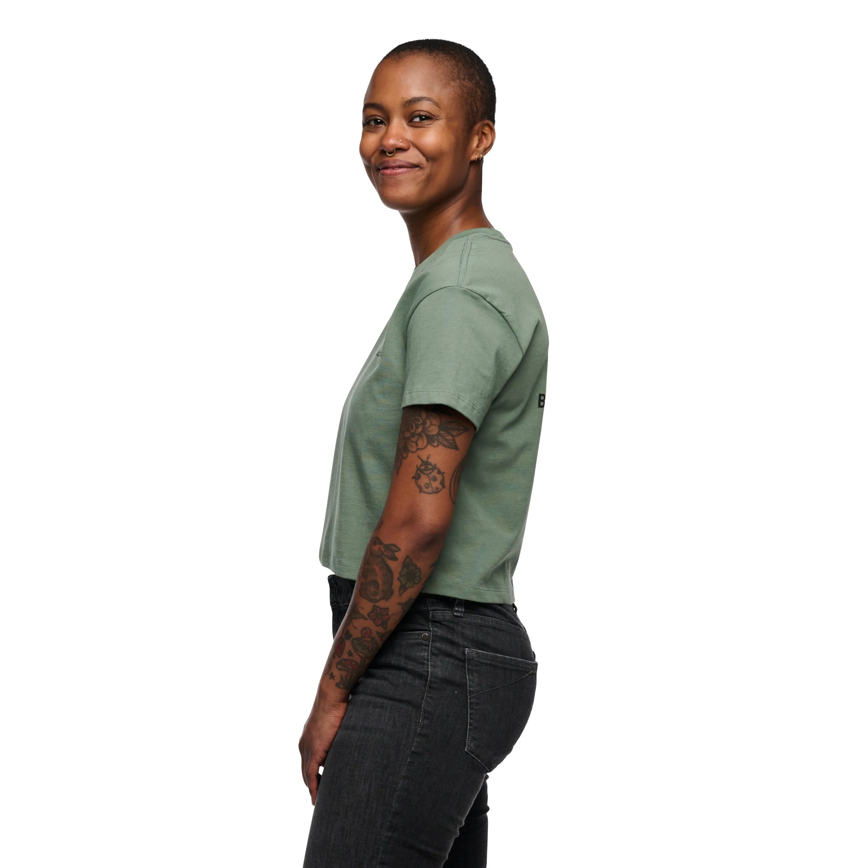 Women's Faded Crop Tee