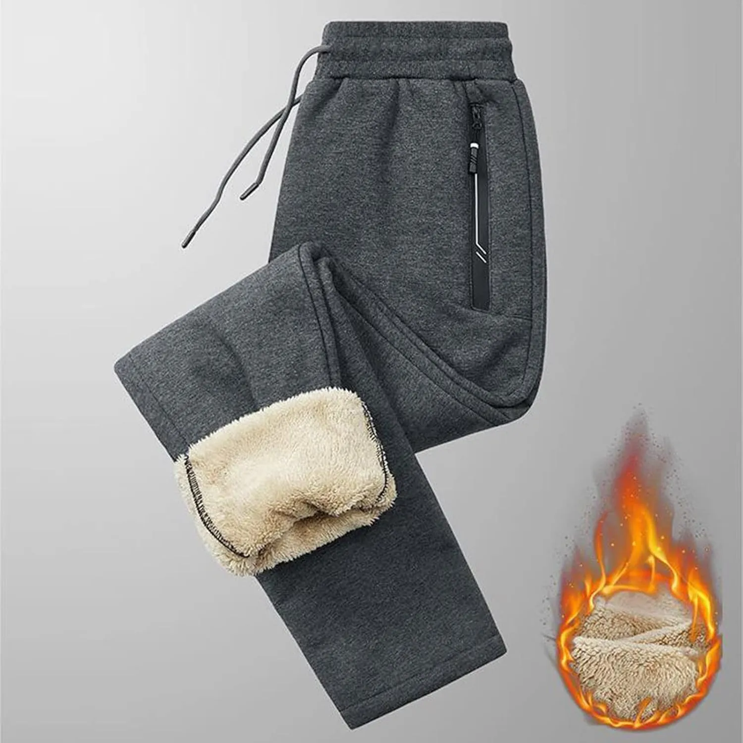 Womens Thermal Underwear Sets Lose Feleece Pull On High Waisted Thermal Winter Warm Yoga Pants