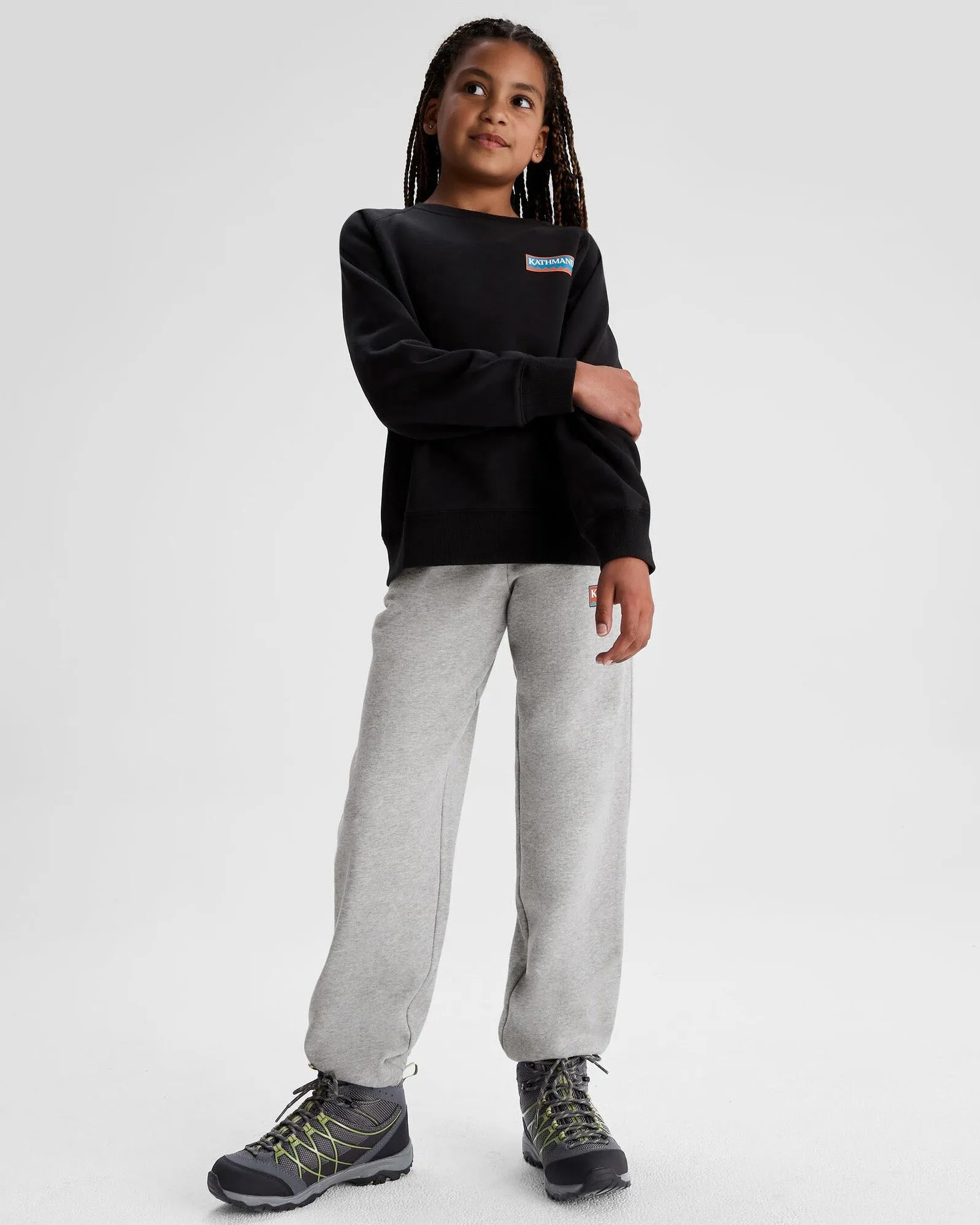 Youth Heritage Logo LT BB Jogger - Light Grey Marle